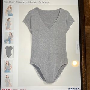 Old Navy Short sleeve Fitted V neck Bodysuit Size XXL